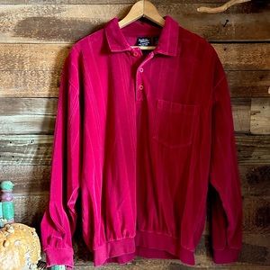 Vintage Velour Track Jacket Polo